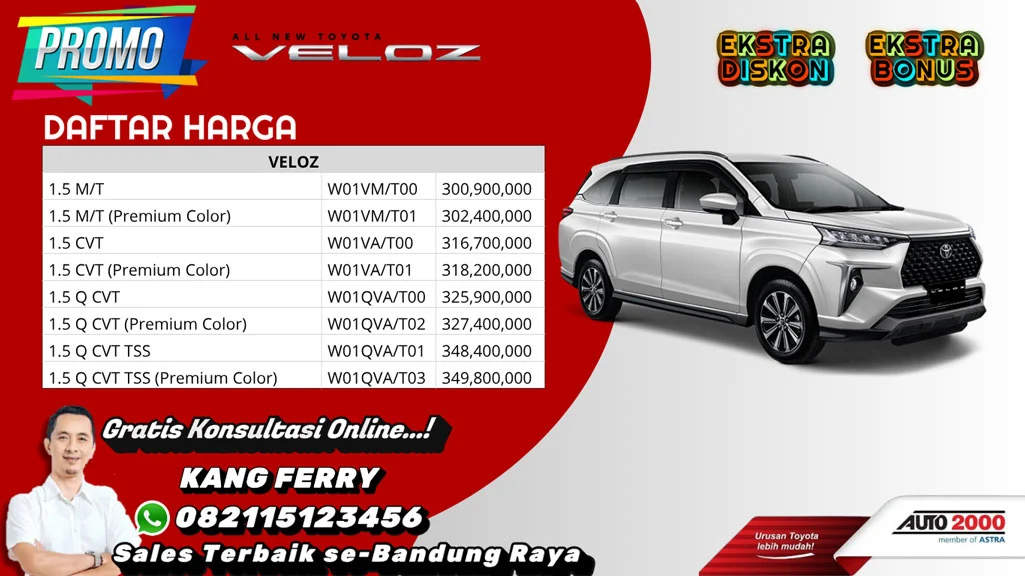 Harga Toyota Avanza Bandung 2