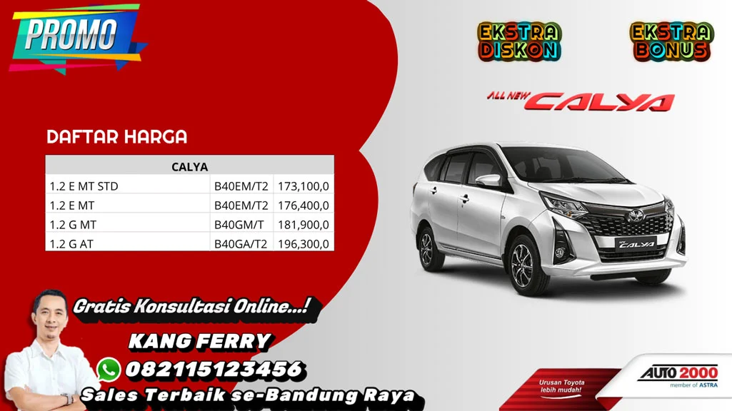 Harga Toyota Calya Bandung