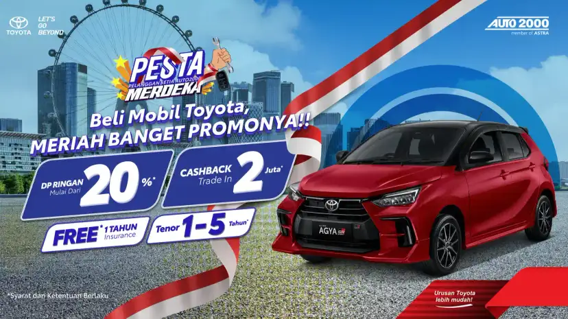 Promo Toyota Agya Bandung - Beli Toyota Agya Baru - Kredit Ringan Toyota Agya