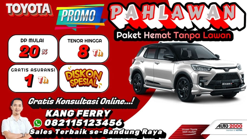 Promo Toyota Raize Bandung - Beli Toyota Raize Baru - Kredit Ringan Toyota Raize