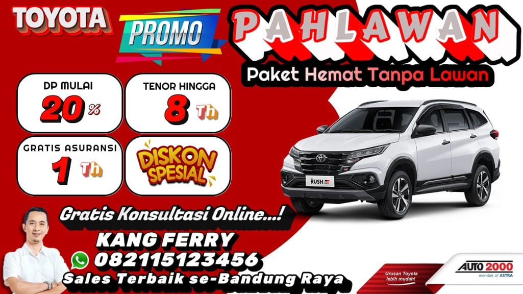 Promo Toyota Rush Bandung - Beli Toyota Rush Baru - Kredit Ringan Toyota Rush