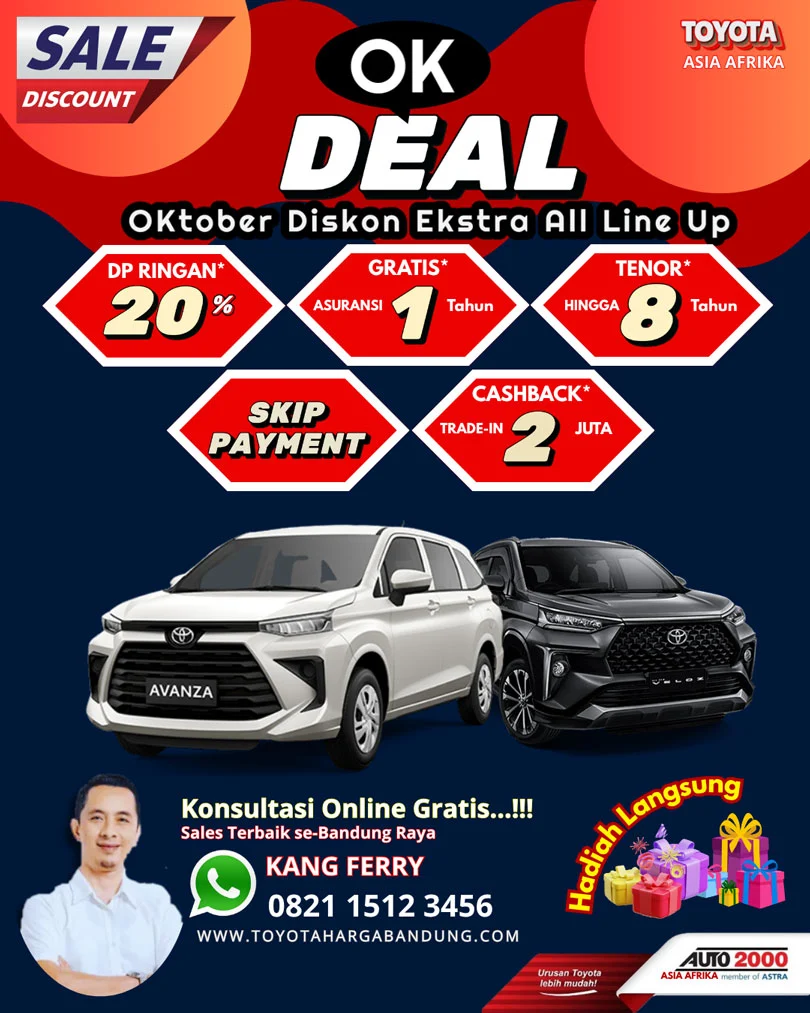 Promo Toyota Avanza Bandung - Beli Toyota Avanza Baru - Kredit Ringan Toyota Avanza