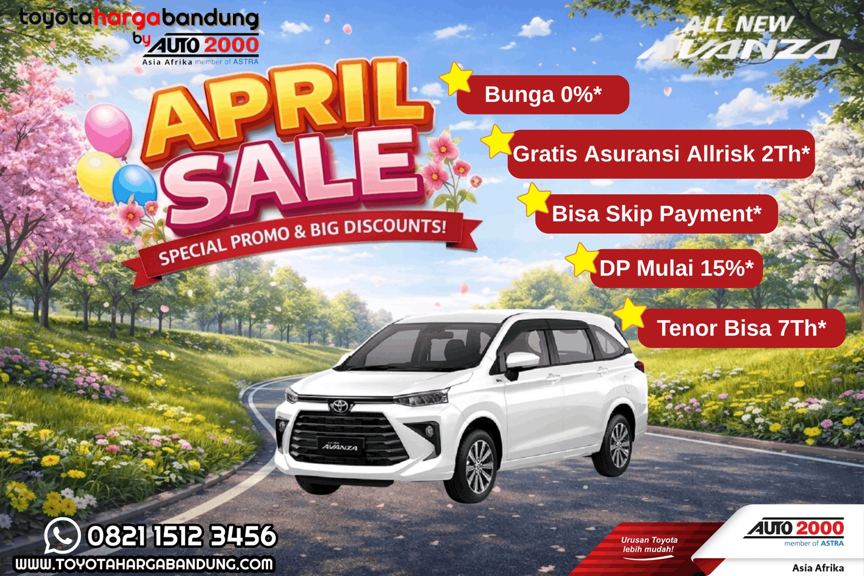 Promo Toyota Avanza Bandung - Beli Toyota Avanza Baru - Kredit Ringan Toyota Avanza - Harga Toyota Avanza Bandung, Harga Mobil Avanza Terbaru