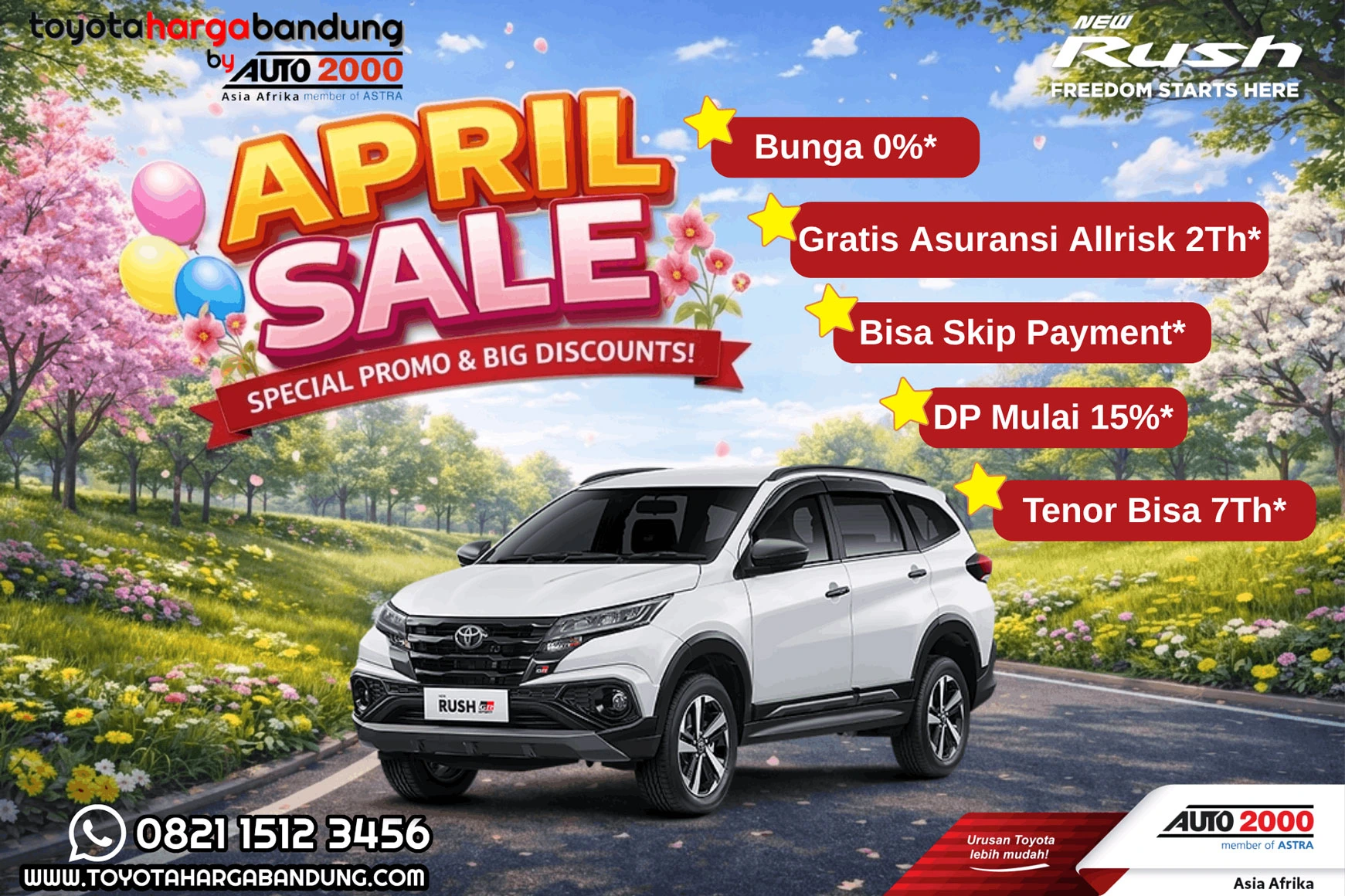 Promo Toyota Rush Bandung - Beli Toyota Rush Baru - Kredit Ringan Toyota Rush - Harga Toyota Rush Bandung - Harga Mobil Rush Terbaru