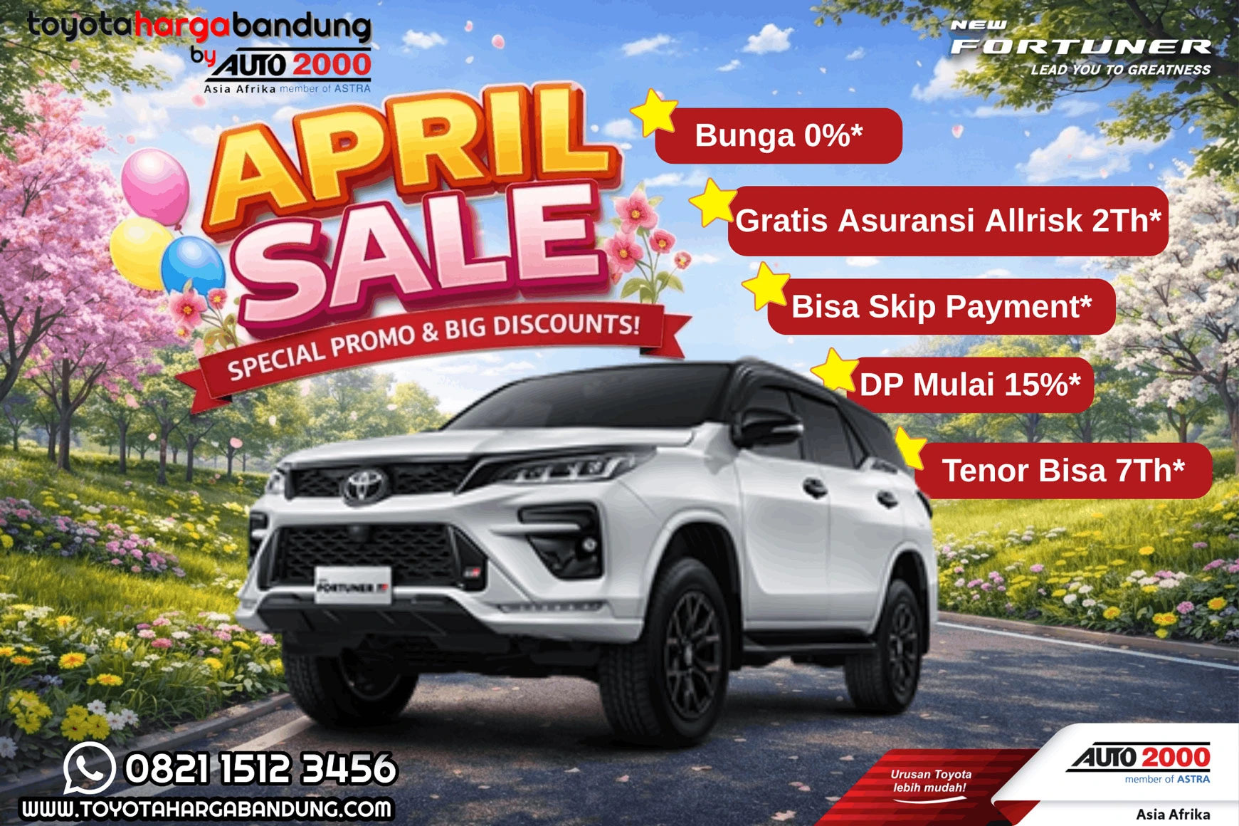 Promo Toyota Fortuner Bandung - Beli Toyota Fortuner Baru - Harga Toyota Fortuner Bandung
