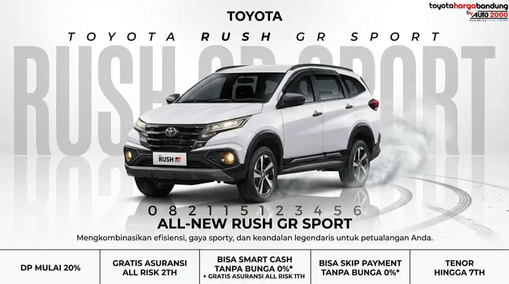Promo Toyota Rush Bandung - Beli Toyota Rush Baru - Kredit Ringan Toyota Rush - Harga Toyota Rush Bandung - Harga Mobil Rush Terbaru
