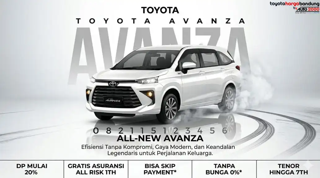 Promo Toyota Avanza Bandung - Beli Toyota Avanza Baru - Kredit Ringan Toyota Avanza - Harga Toyota Avanza Bandung, Harga Mobil Avanza Terbaru