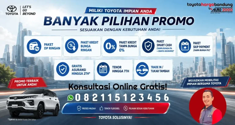 Promo Toyota Fortuner Bandung - Beli Toyota Fortuner Baru - Harga Toyota Fortuner Bandung
