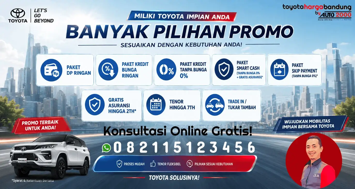 Promo Toyota Fortuner Bandung - Beli Toyota Fortuner Baru - Harga Toyota Fortuner Bandung