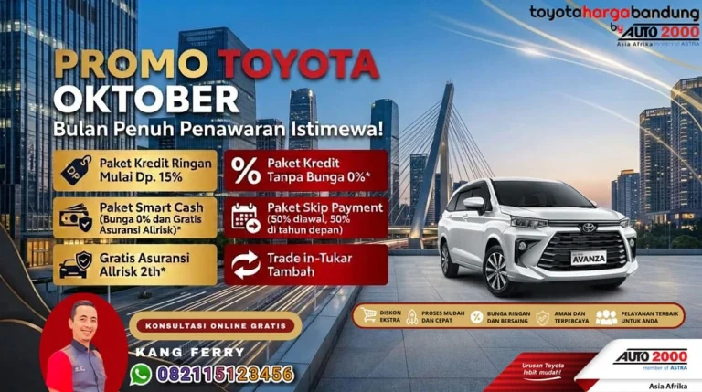 Promo Toyota Avanza Bandung - Beli Toyota Avanza Baru - Kredit Ringan Toyota Avanza - Harga Toyota Avanza Bandung, Harga Mobil Avanza Terbaru